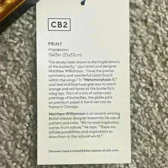 CB2 Metamorphosis by Matthew Williamson - Picture 2 of 2